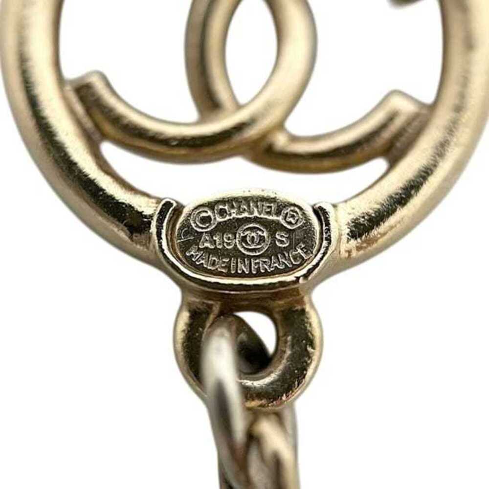 CHANEL Black Pearl Logo Earrings - Picture 6 of 11